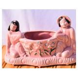 Vintage Japan Pink Planter