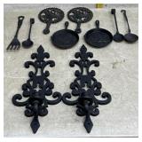 Trivets , Frying Pans & Wall Sconce Candle Sticks
