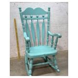 Large Arrow Back Porch Rocker (turquoise)