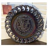 L.E. Smith Glass carnival glass USA patriotic One