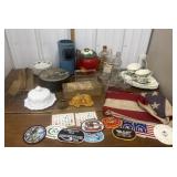 End of consignment- milk glass, cookie jar, snack