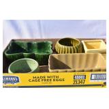 Box of Vintage Pottery Planters