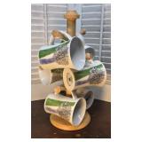 6 Beautiful Nantucket dandelion mugs on tree