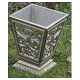 Heavy mirrored planter/paper can
