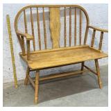 Spindle Back bench Loveseat - all wood -44/19/19