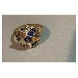 Vintage order of the eastern star ring 14 K Gold
