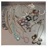 Vintage rings necklaces, bracelets, and earrings