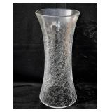 Blenko Clear Crackle Glass Hurricane Lamp Shade