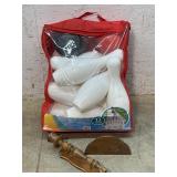 13 Piece Bolwing Set w/ Candlestick & Shelf