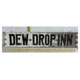 Dew- Drop Inn Sign - All wood 43/10