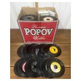 Surprise Box of 45s & cassette tapes- oldies &