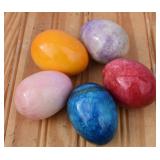 5 pc Polished Onyx Eggs