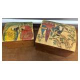 Vintage Key West wooden boxes with beautiful