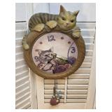 Resin Cat clock