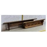 2 Wall Mounted Display Shelves