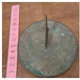 Brass sun dial