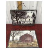 2 Art Prints On Slate