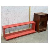 Wooden Shelf 44/11/15 & 1 Drawer Stand 16/14/26