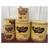3 Charles Chip tins and 3 Cookies