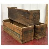 2 Kraft and 1 clover bloom ch ear crates