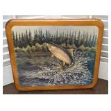 Michael Bartlett fish print on wood - nice!!