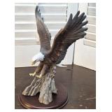 American eagle figurine with base