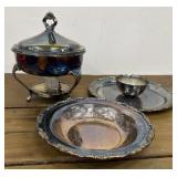 Beautiful 3pcs Silverplate serving dishes