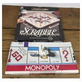 Scrabble Deluxe Edition & Monopoly