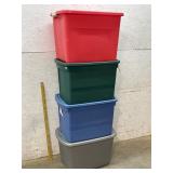 4 Storage Totes
