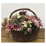 Beautiful Large Basket of pink flowers