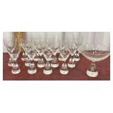 Holmegaard stemware - 1 larger than others