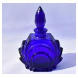 Cobalt Blue Perfume Bottle w/Stopper