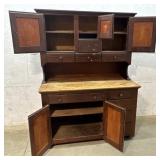 Early 2 Piece Backers Cabinet- needs some repair