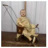 Vintage doll w/ stroller