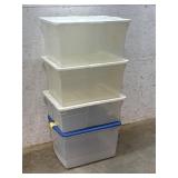 4 Rubbermaid Storage Totes