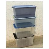 4 Storage Totes