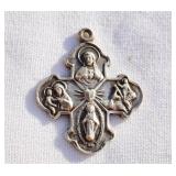 Sterling Silver Catholic Pendant
