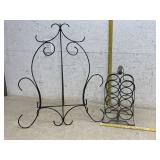 Iron Wine Rack & Easel