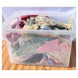 Tote of Antique & Vintage Doll Clothes. Some