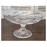 England Stuart Crystal "Zephyr" Swirl compote