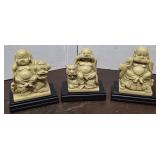 3 wise monkey Buddhas - Hear, See, Speak no evil