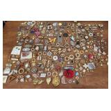 Costume jewelry brooches pins etc