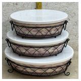 Temp- Tations 3 Piece Ovenware Set- proceeds go