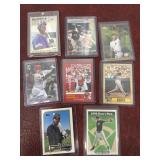 Baseball cards and football card- Derek Jeter,