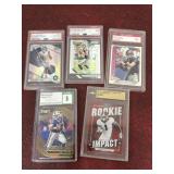 5 Graded Football Cards