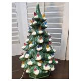 Small 2pc Holland mold ceramic Christmas tree -