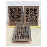 3 Floor Registers 9 3/4x 13 3/4