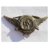 Antique St Christopher Winged Car Visor Clip