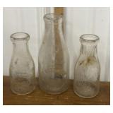 Owego NY milk bottles- Owego Dairys