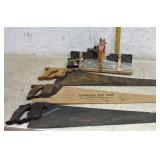 3 Handsaws & Miter- box